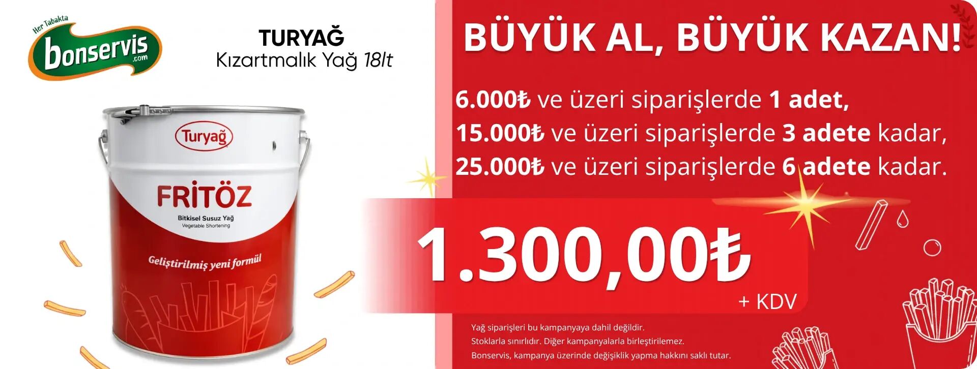 3 lü yağ kampanyası