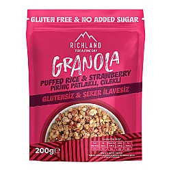 Richland Glutensiz Çilekli Pirinç Patlaklı Gronala - Richland