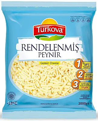 Türkova Tam Yağlı Rendelenmiş Peynir (Çubuk) - 1