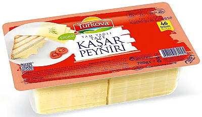 Türkova Tam Yağlı Taze Kaşar Peyniri (Dilimli) - 1