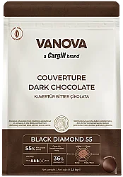 Vanova Kuvertür Pul Çikolata Bitter - Vanova