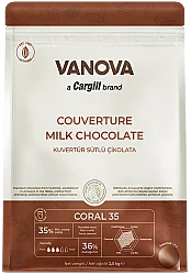 Vanova Kuvertür Pul Çikolata Sütlü - Vanova