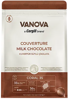 Vanova Kuvertür Pul Çikolata Sütlü - 1